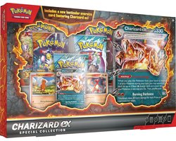 Pokémon Kaarten - Charizard EX Special Collection - Booster Bundle - 54 Kaarten Totaal - 5 Booster Packs - 2x Journey Together Booster Pack + 2x Surging Sparks Booster Packs + 1x Paradox Rift + 4 Foil Promokaarten - TCG - Box - Cards - Speelgoed