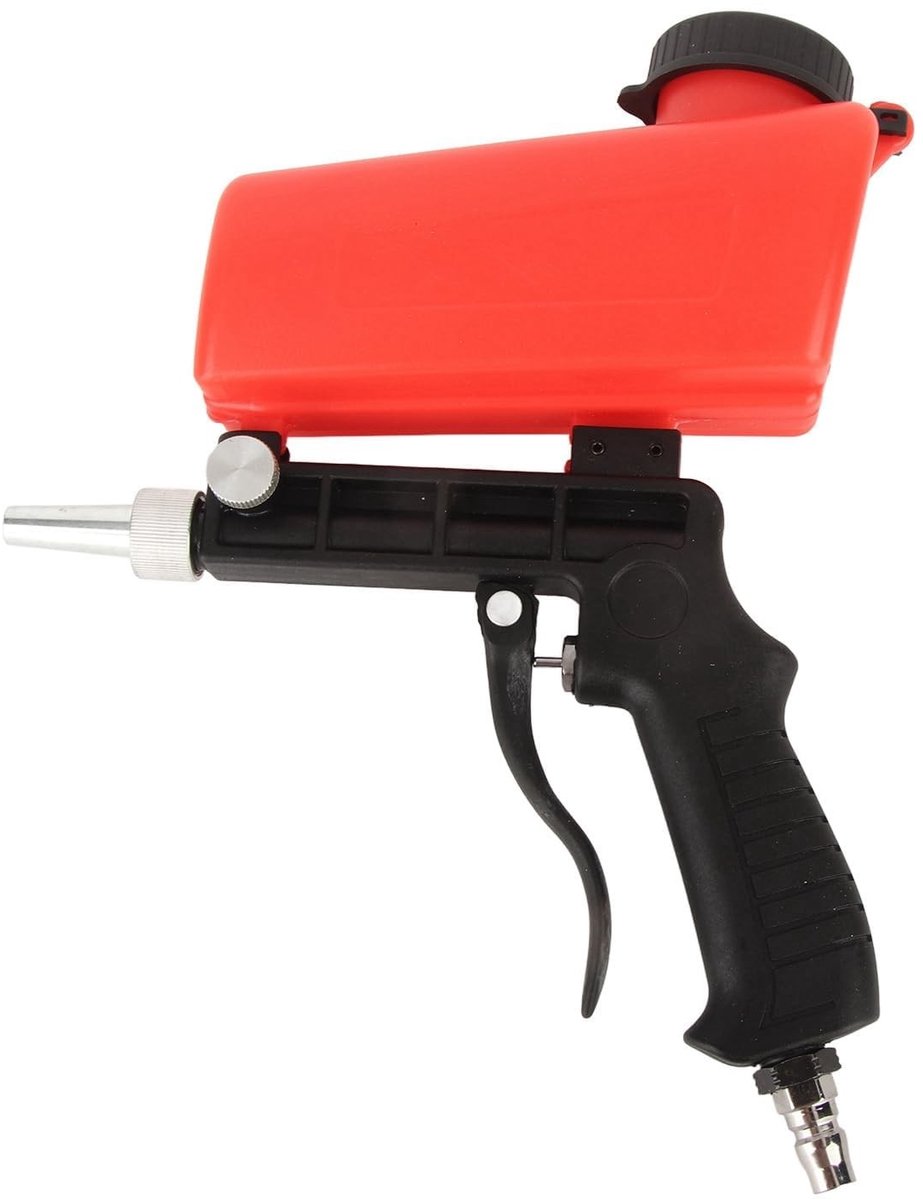 Dailygoods- Zandmachine mini - Draagbare Zandblaster - Pneumatische Zandstraalmachine - Luchtverbruik 700cfm - Capaciteit 21lbs - Gewicht 0,81 kg - Zandstraalpistool