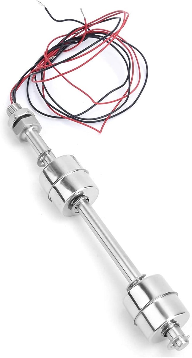 Waterniveau Sensor met Dubbele Bal, RVS Vlotterschakelaar voor Waterreservoir, Zwembad en Aquarium - Floating Body 250mm en 150mm