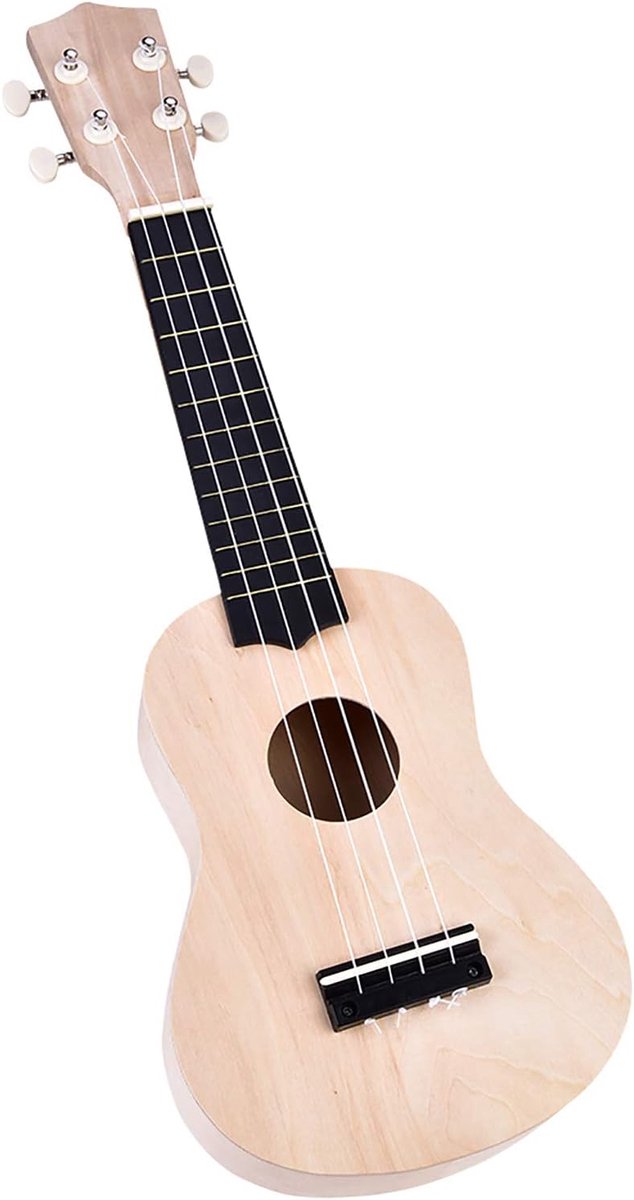 Thijox - 21 inch DIY Ukelele Kit - Houten Behuizing - Vier Snaren Muziekinstrument - Perfect voor Familie, Vrienden, Creativiteit, Hobbyisten, Lichtge