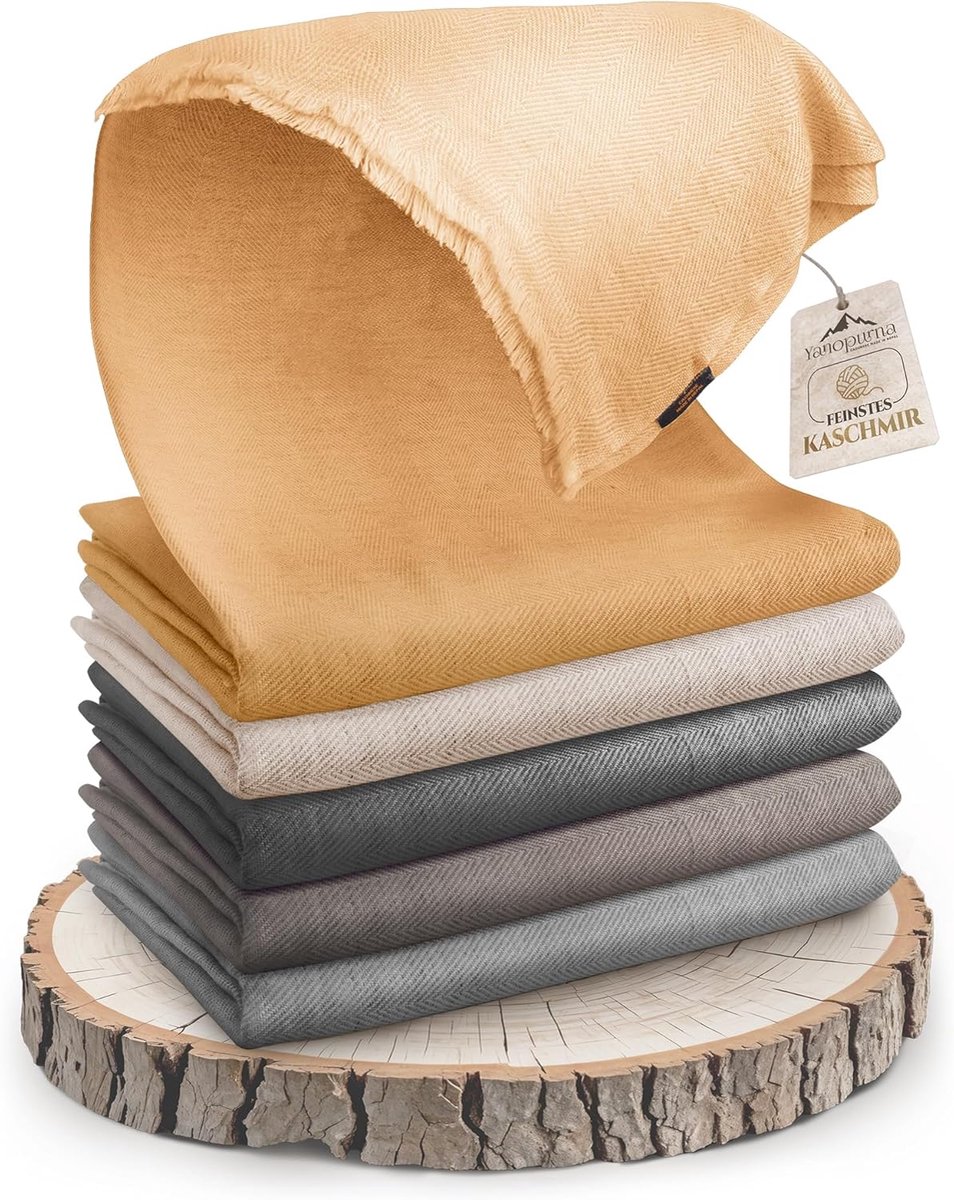 Thijox - Kasjmierdeken Handgeweven 135x270 cm - 100% Kasjmierwol Zacht en Gezellig Knuffeldeken voor Bank en Stoel - Duurzaam Gemaakt in Nepal
