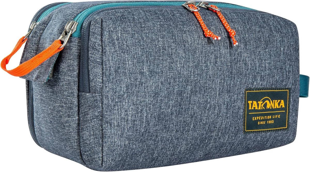 SnelShoppen - Grote Cosmetic Double Zip Pouch Toilettas - Dubbele Ritssluiting - Overzichtelijk - Voor Cosmetica en Verzorgingsproducten - Ideaal voor