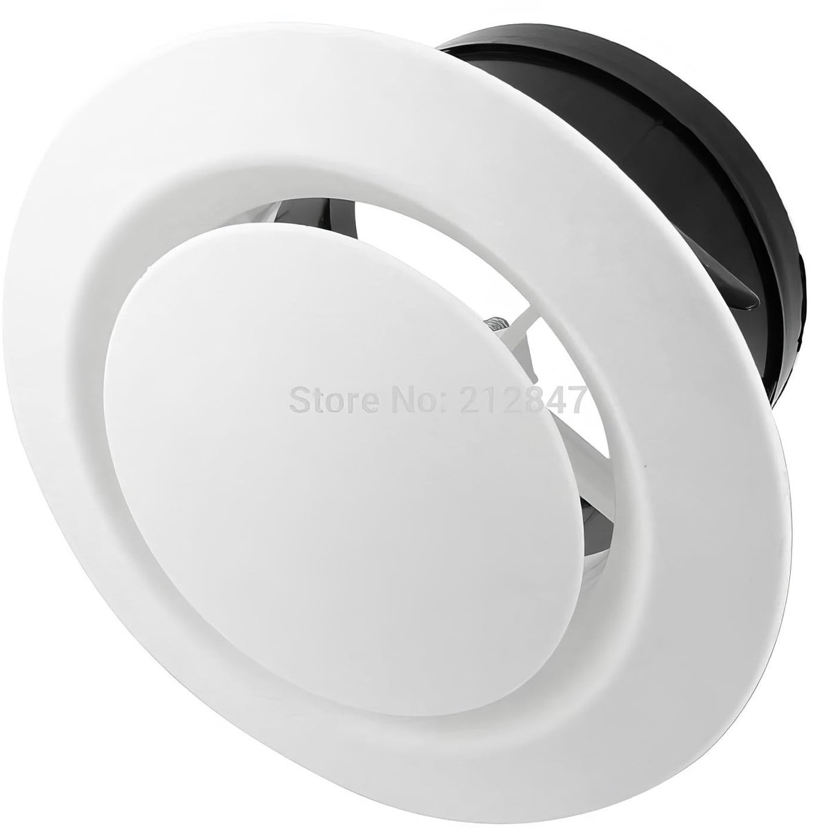 Dailygoods- Ventilatierooster Rond - Verstelbaar - ABS-kunststof - 150 mm - Insectenrooster - Eenvoudige installatie - Netto gewicht 250g - Luchtrooster