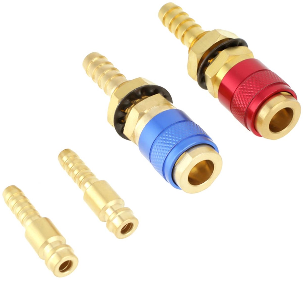 Dailygoods - 8 Mm Snelle Verbinding Watergekoelde Gasadapter Slangconnector (2 Stuks)