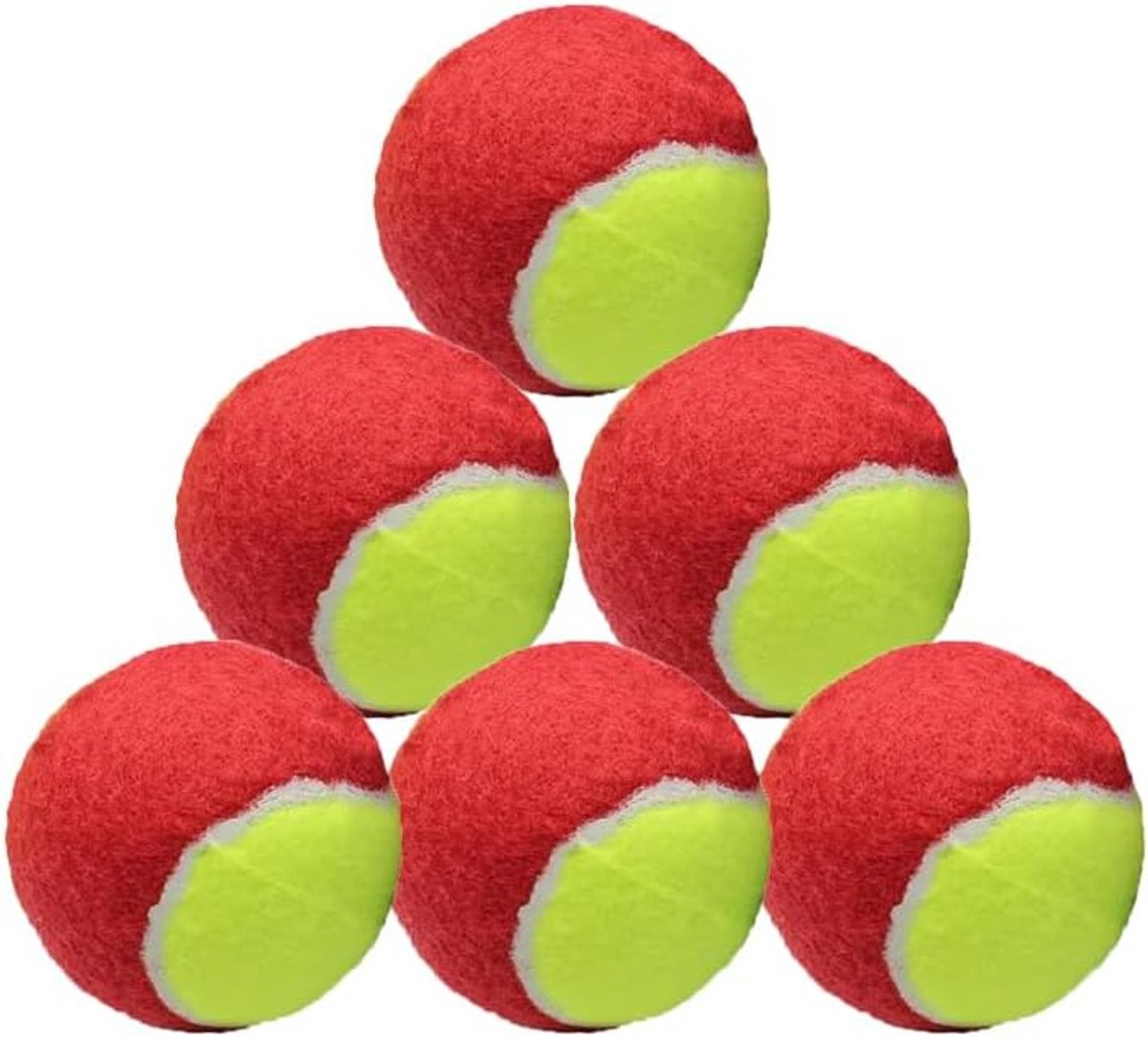 Thijox - Tennisballen Low Compression Stage voor Beginners, Jeugd en Kinderen, Ideaal voor Training, Oefenen en Speelplezier met Huisdieren