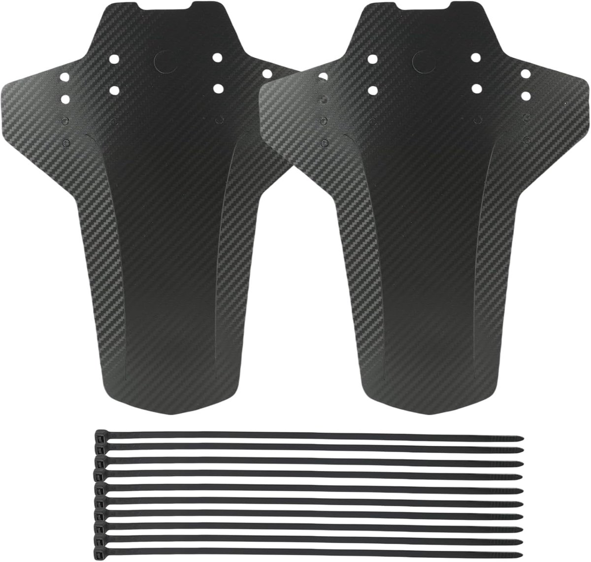 Thijox - Spatborden voor Mountainbikes Set van 2, Universeel voor 20-29 inch Wielen, Robuust en Flexibel, Effectieve Bescherming tegen Modder en Spatw