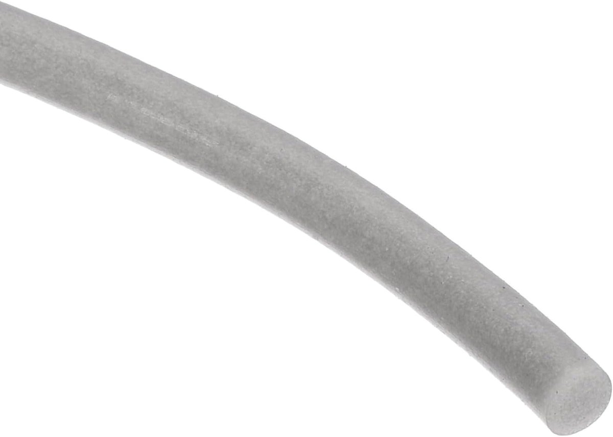 Thijox - Afdichtingstape Siliconenschuim 2,5 mm OD x 6,5 m - Multifunctionele Siliconen Afdichting, Schuimrubberen Tochtstopper voor Deuren, Grijs