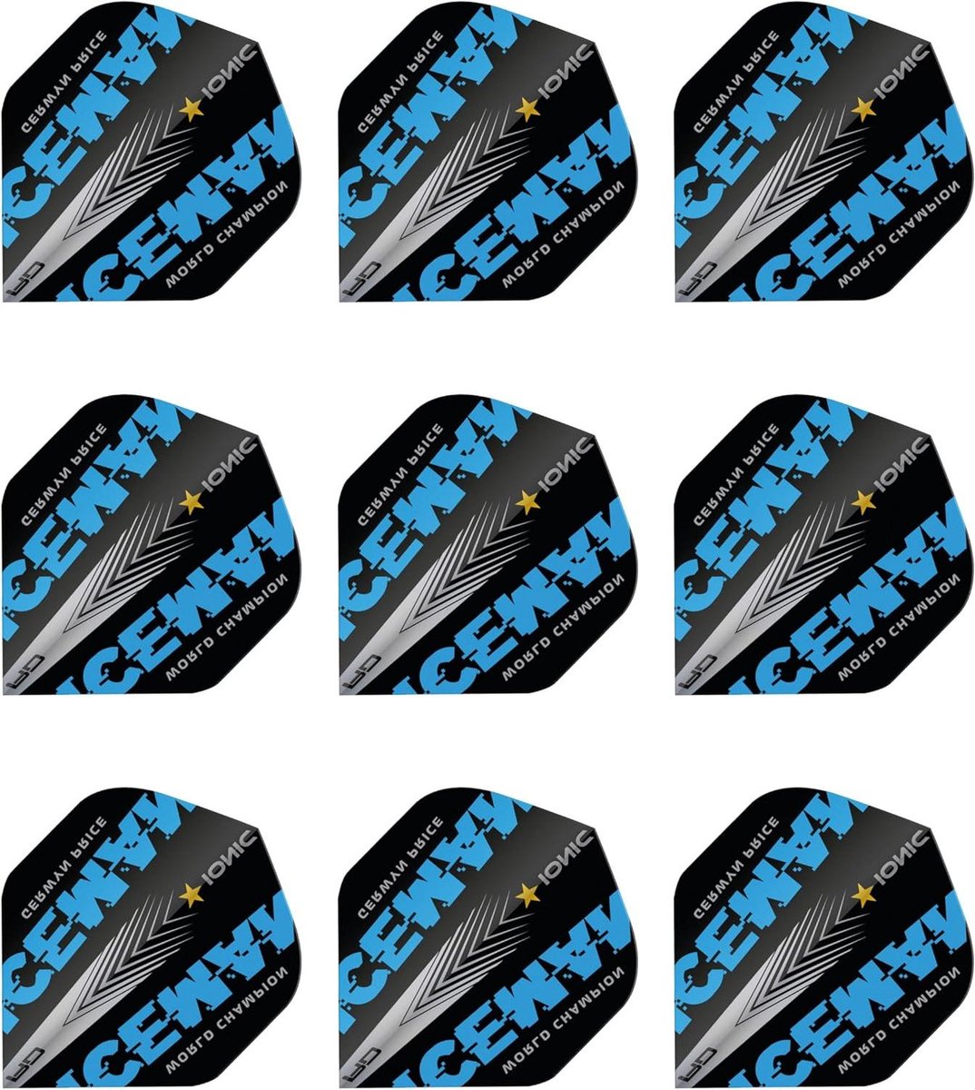 Dart Flights - Vliegjes Set - Darts Spelen - Extra Dik - 9 Stuks - Blauw