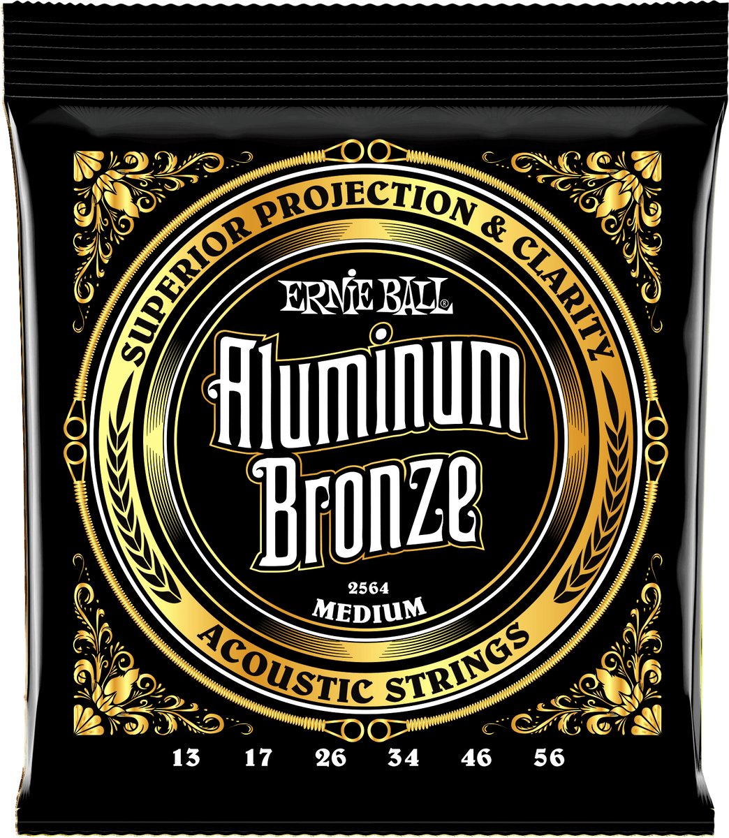 Ernie Ball Aluminum Bronze - Gitaarsnaren - Medium - 13-56 - Akoestische Gitaar