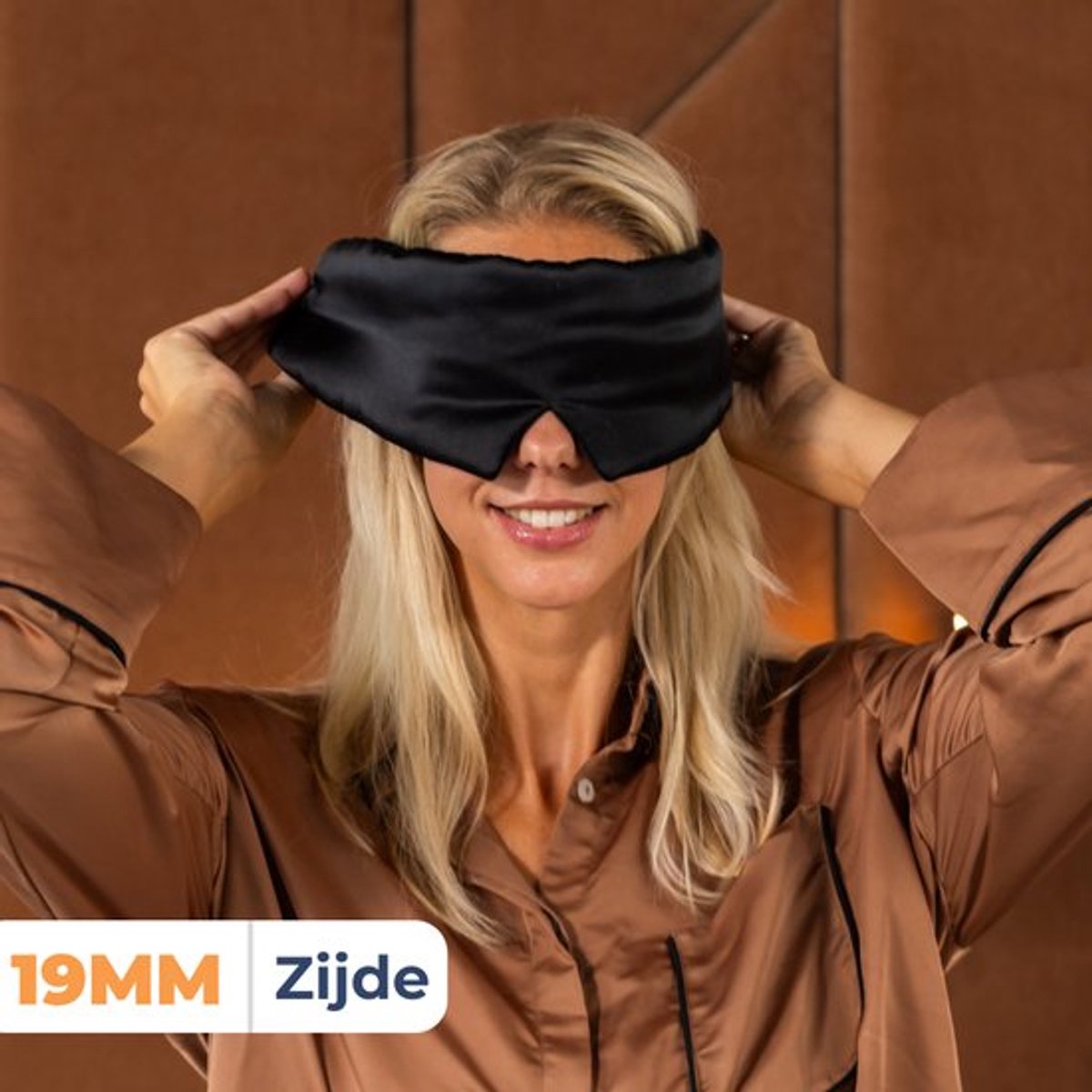 Best Life Zijden Slaapmasker - Oogmasker Slaap - Vrouwen & Mannen - Zwart — afbeelding 11