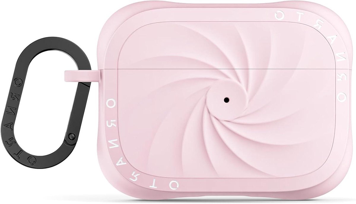 Beschermhoes voor Oordopjes - Hoesje Case - Veilig Opbergen - Met Karabijnhaak - 63 cm - Roze