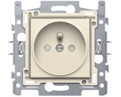 NIKO Original Cream inbouw stopcontact - penaarde -  enkelvoudig