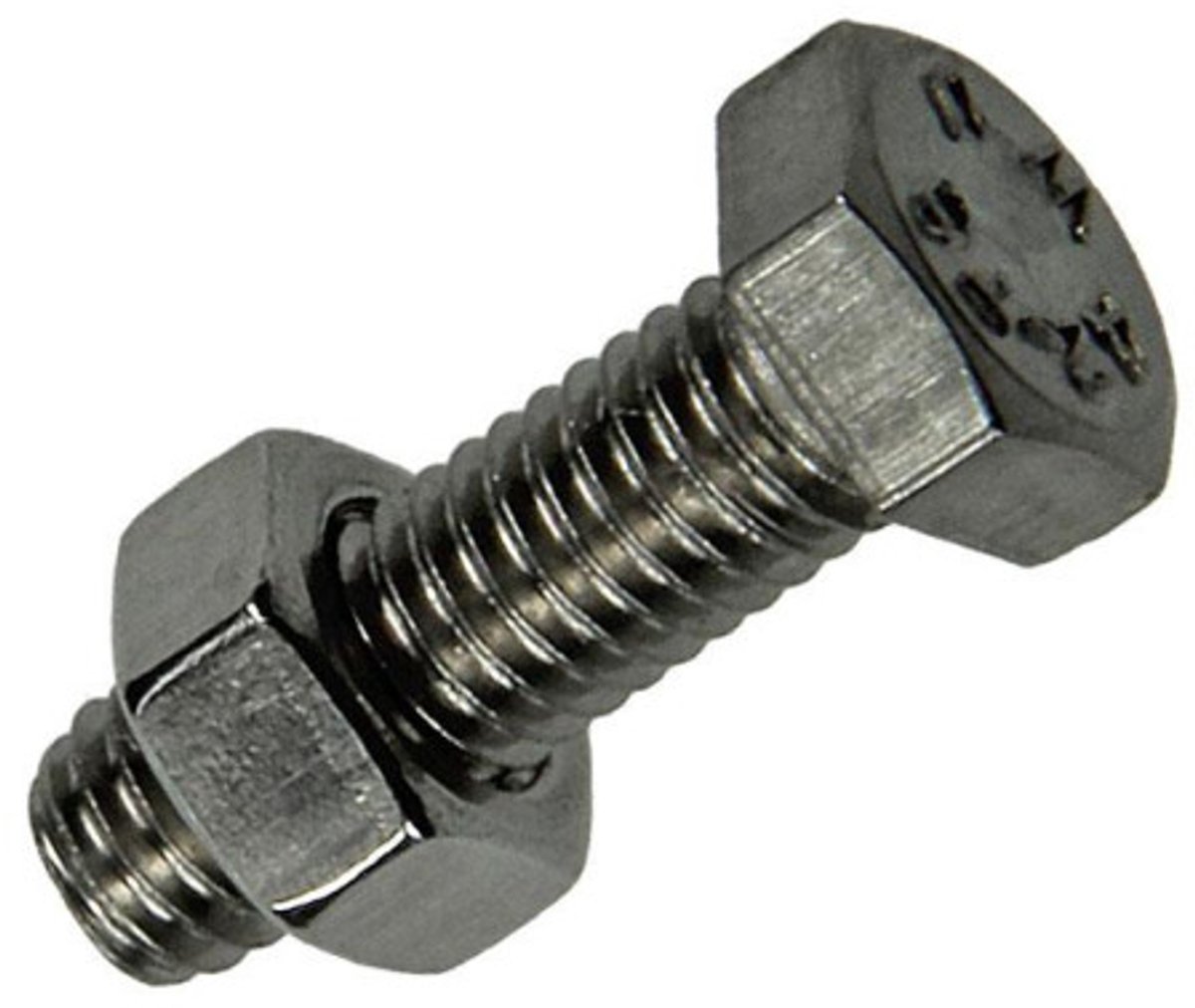 SAM - RVS -  Bout + Moer - M5 x 16 mm (7 stuks)