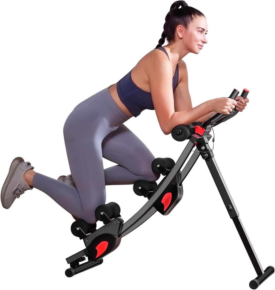 Buikspier Trainer - Core Trainer - Thuistraining - Verstelbare Hoogtes - 350 lbs capaciteit - Zwart