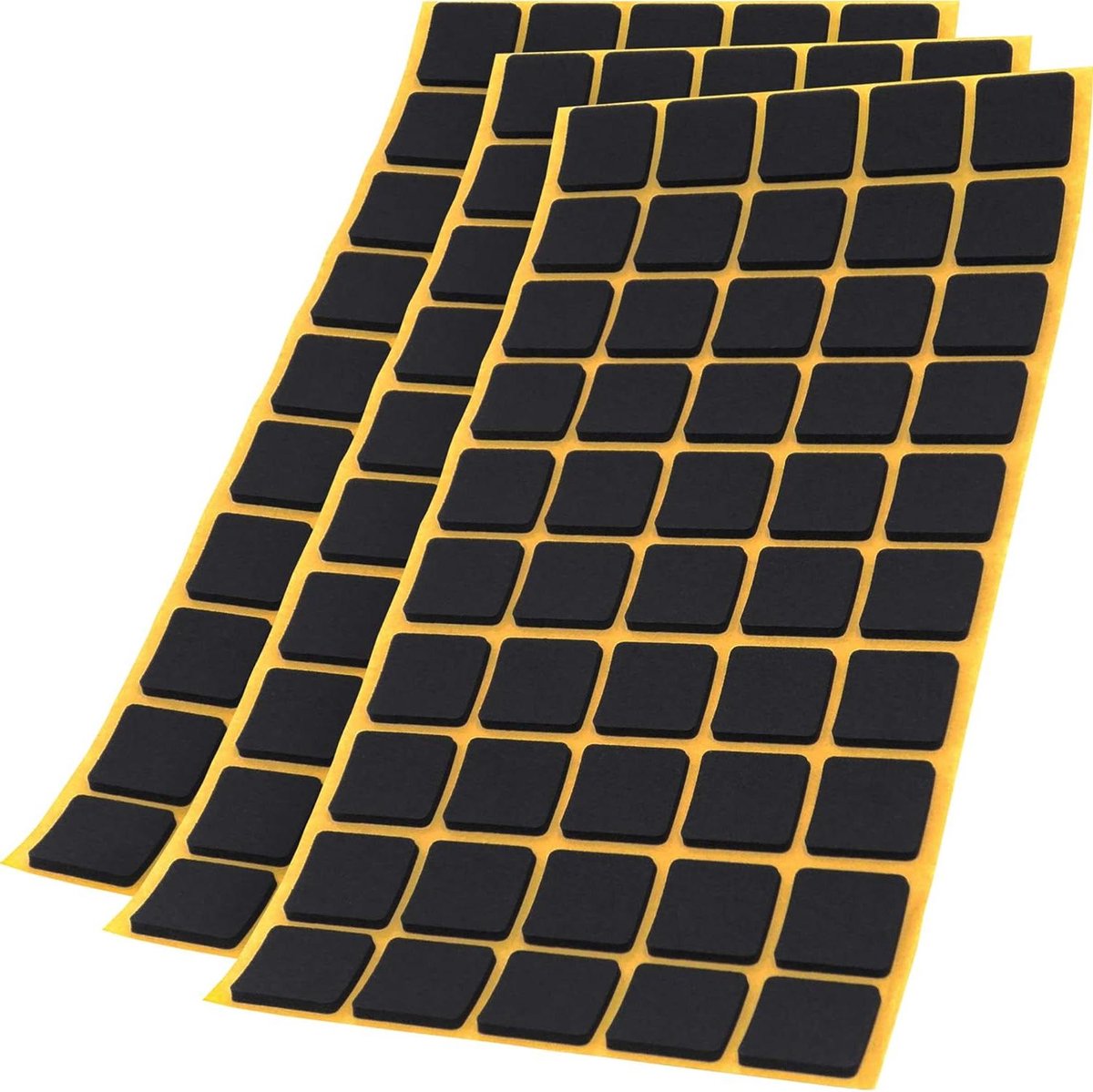 Antislip Pads - Beschermpads Viltjes - Meubels Beschermen - Zelfklevend EPDM Rubber - 20x20 mm 150 Stuks - Zwart