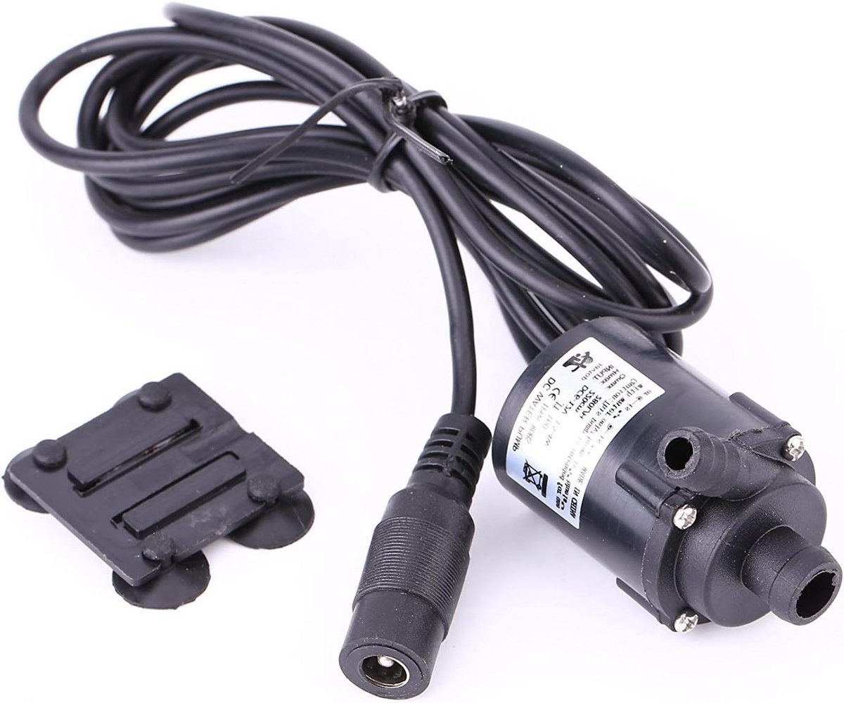 Waterpomp - Mini pomp - Water circuleren - Brushless motor - 280 L/U - Zwart
