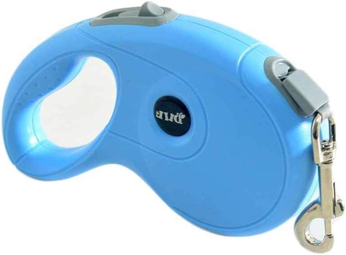 Intrekbare Hondenriem - Rollend Lijn - Hond Uitlaten - Ergonomisch Handvat - 5 Meter - Blauw