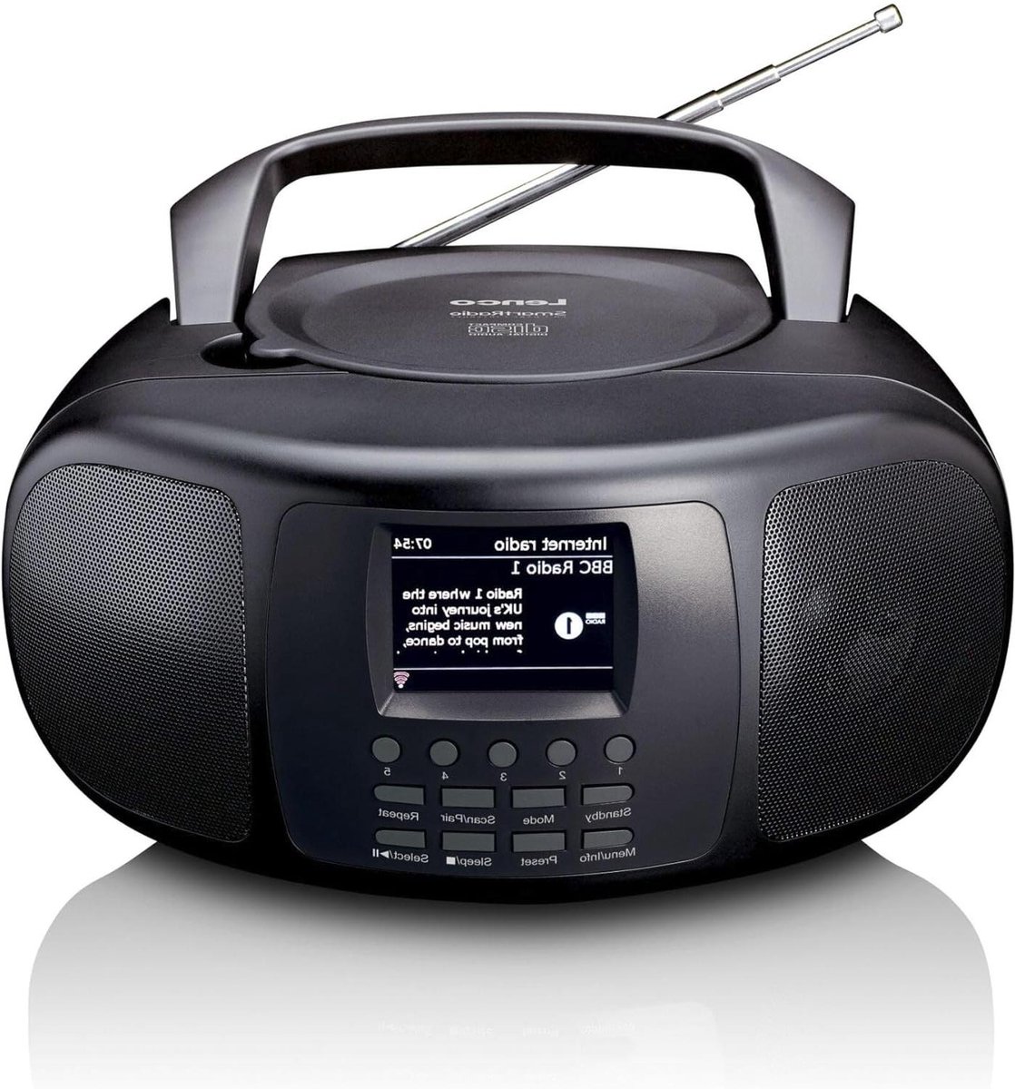 Internet Radio - Smart Radio - Wereldwijd Luisteren - 38000 Zenders - 2 Watt Stereo - Zwart