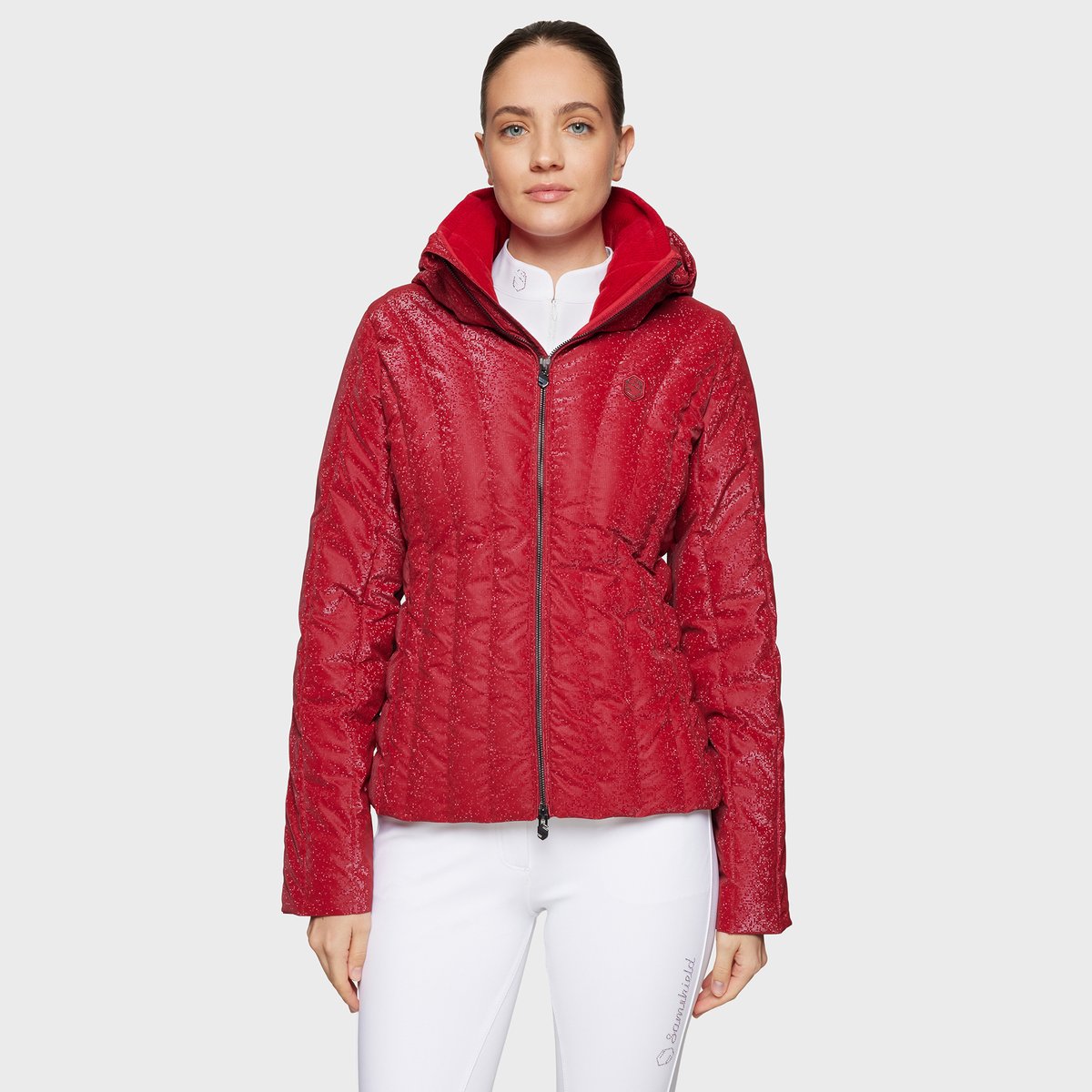 Samshield FW25 Courchevel-Ice Print Puffer Jas Framboos - M