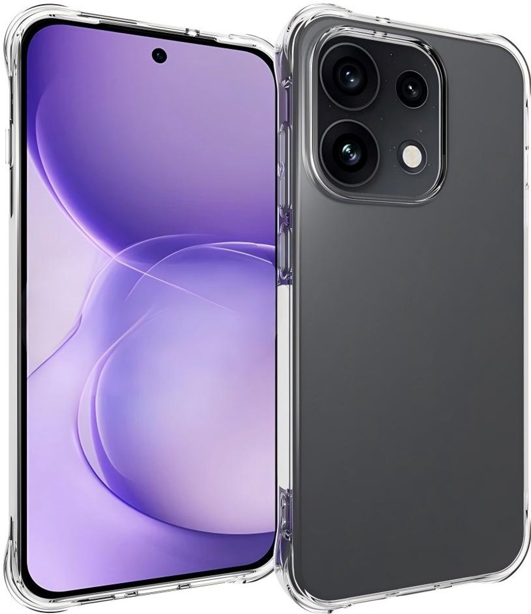 Coverup Hoesje - Geschikt voor OPPO Reno16 / Reno16 Pro Hoesje - Coverup TPU Back Cover met AirBag Corners - Transparant