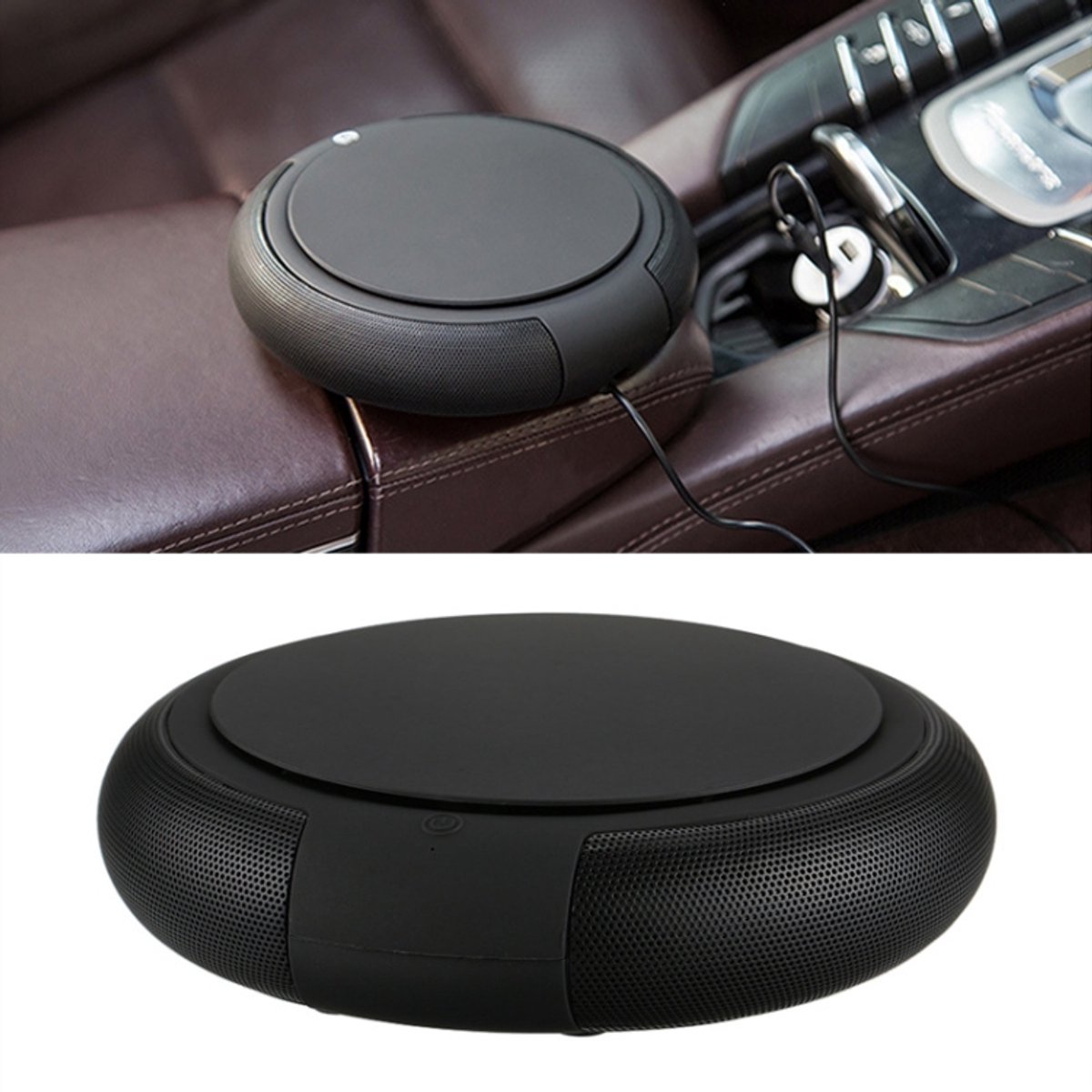 CARZOR Z1 2W USB Car Luchtreiniger Negatieve Ionen Luchtfilter (Zwart)