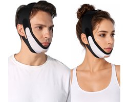 Dubbele Kin Verminderen Kinband – V-Lijn Gezicht Lift Band voor Vrouwen en Mannen, Strakkere Kaaklijn, Gezichtscontouren, Kaaktrainer met Ver-Infrarood Technologie