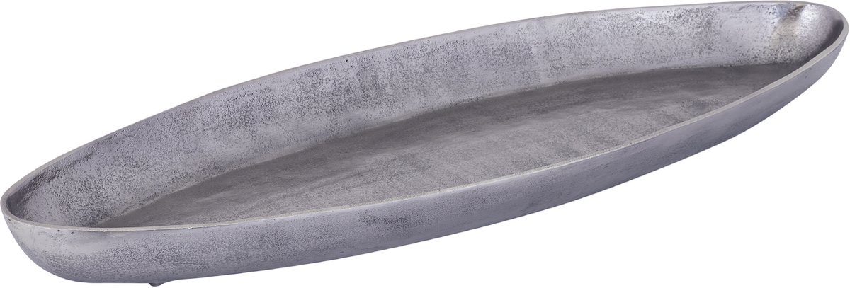 PTMD Yaren Gunmetal Alu Oval Bowl With Border Small