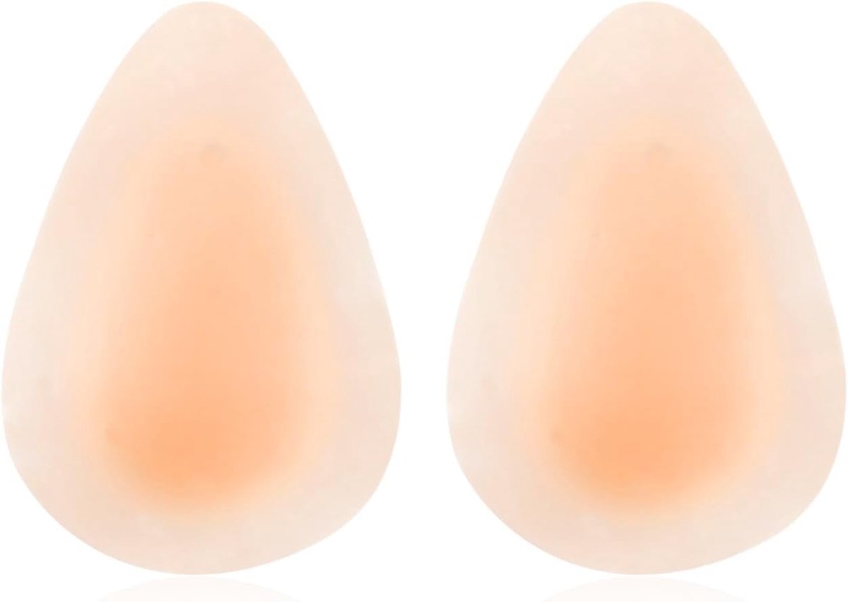 Siliconen Push-Up Bh met Hechting - Herbruikbare Nipple Covers in Waterdruppelvorm voor Bruiloft, Feest en Dagelijks Gebruik, Nude Kleur, A-B Maat