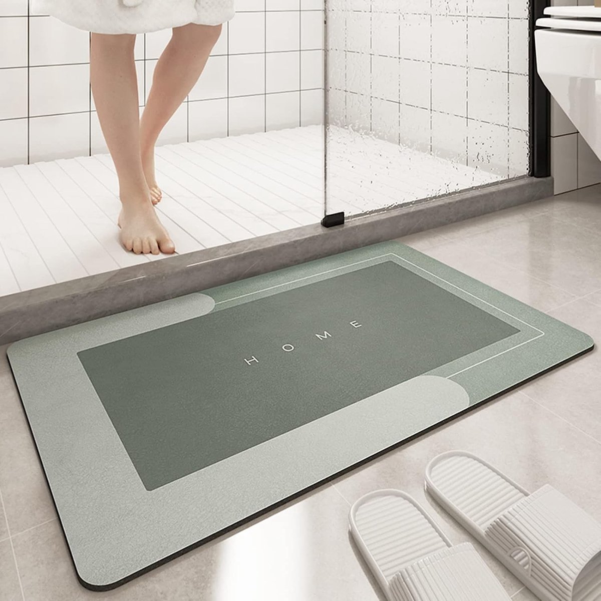 Absorberende Badmat 45x75cm - Antislip en Schimmelbestendig - Sneldrogend 4-Laags Tapijt voor Badkamer, Keuken en Toilet
