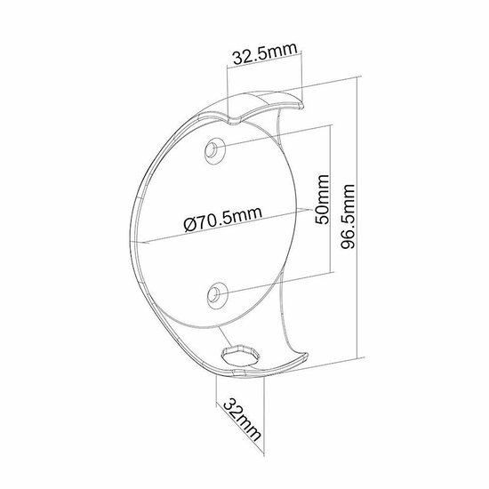 Wand houder voor Google Home Mini-luidspreker MC-842 Maclean Brackets van Maclean Brackets — afbeelding 2