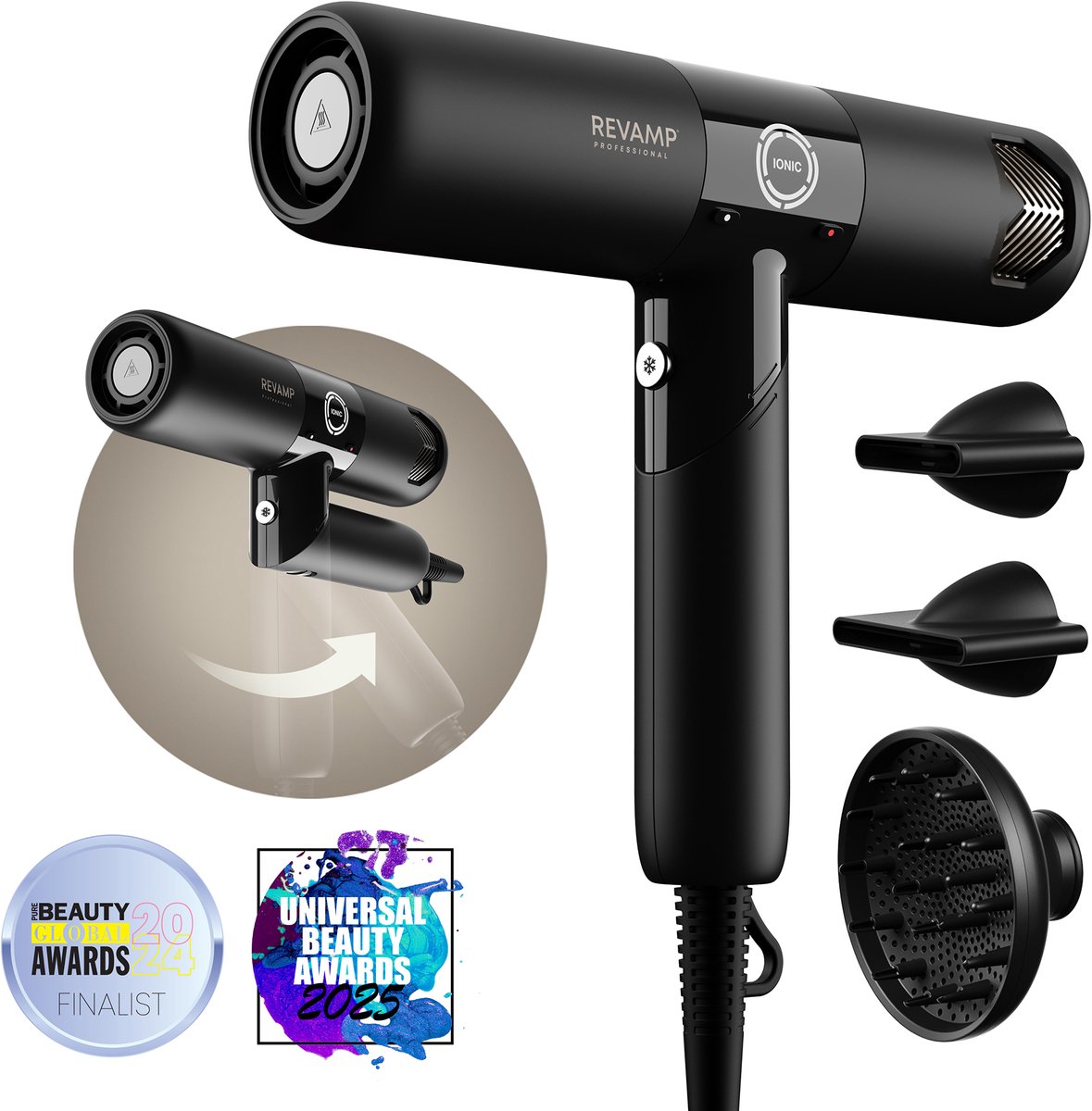 Revamp Professional DR6500 Fohn Met Diffuser - Haardroger - Revamp - €169,99