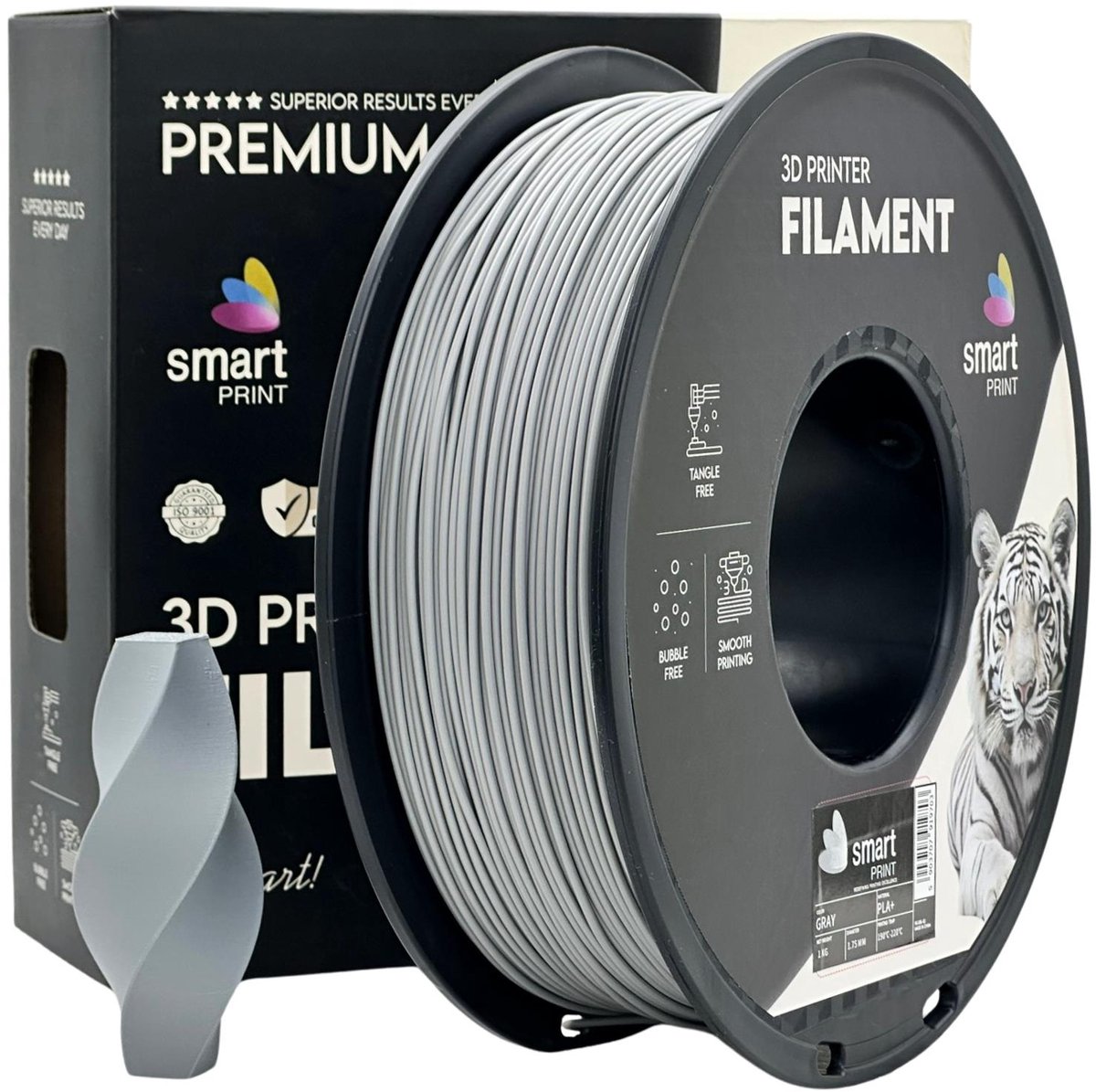 Smartprint PLA+ Grey 1.75mm 1 kg