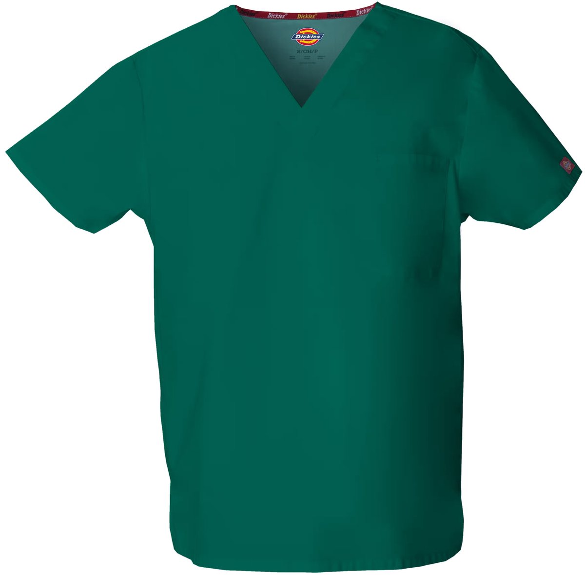 V-halsblouse met zak Dickies Medical Jagersgroen