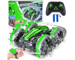 GILA Bestuurbare Auto All-Terrain - RC Auto met 2 Accu's - Waterdicht - Speelgoed Autos Jongens - Buitenspeelgoed - Race Boot Land & Water - 1,5u Speelplezier - Radiografisch