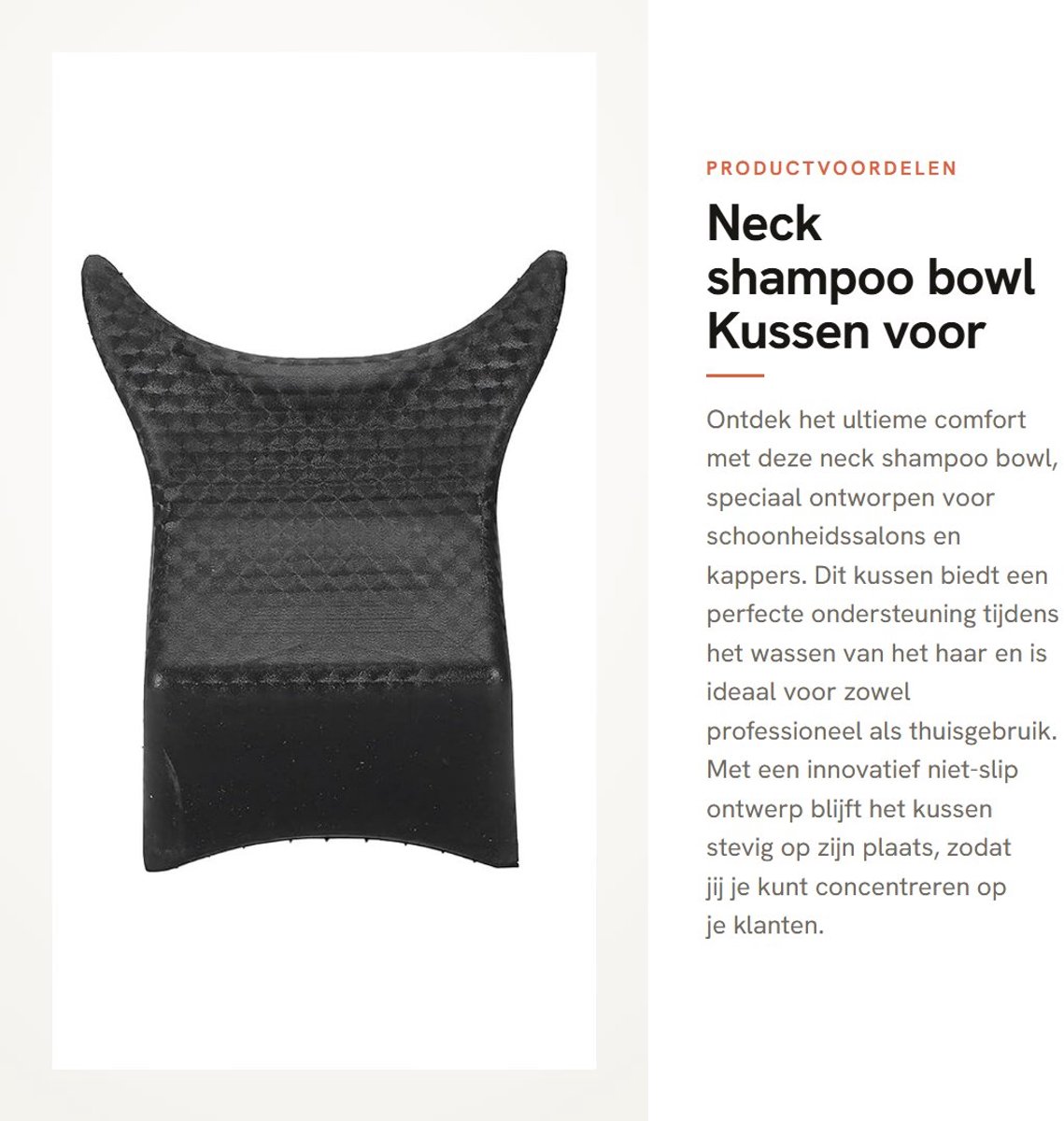 Dailygoods- Nekshampoo Kom - Antislip Ontwerp - Wastafel - Kussen - Schoonheidssalon - Lichtgewicht - Wasbak