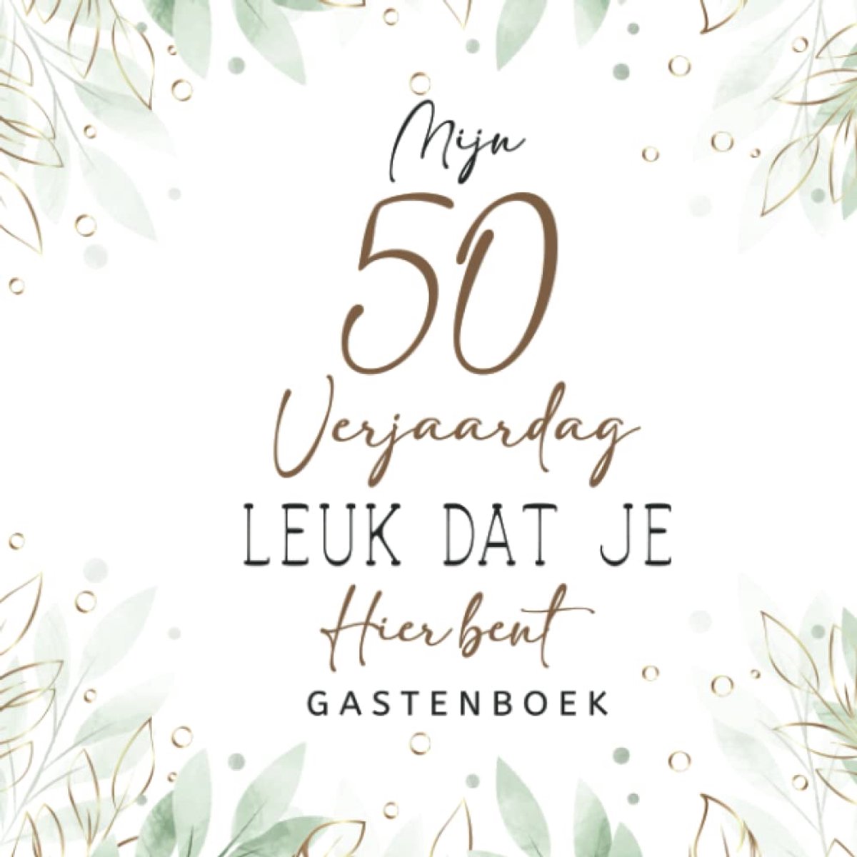 Thijox - Gastenboek 50 Verjaardag - Herinneringsboek voor Felicitaties, Foto's en Spreuken - Perfect Cadeau voor Vrouwen en Mannen - Ruimte voor Perso