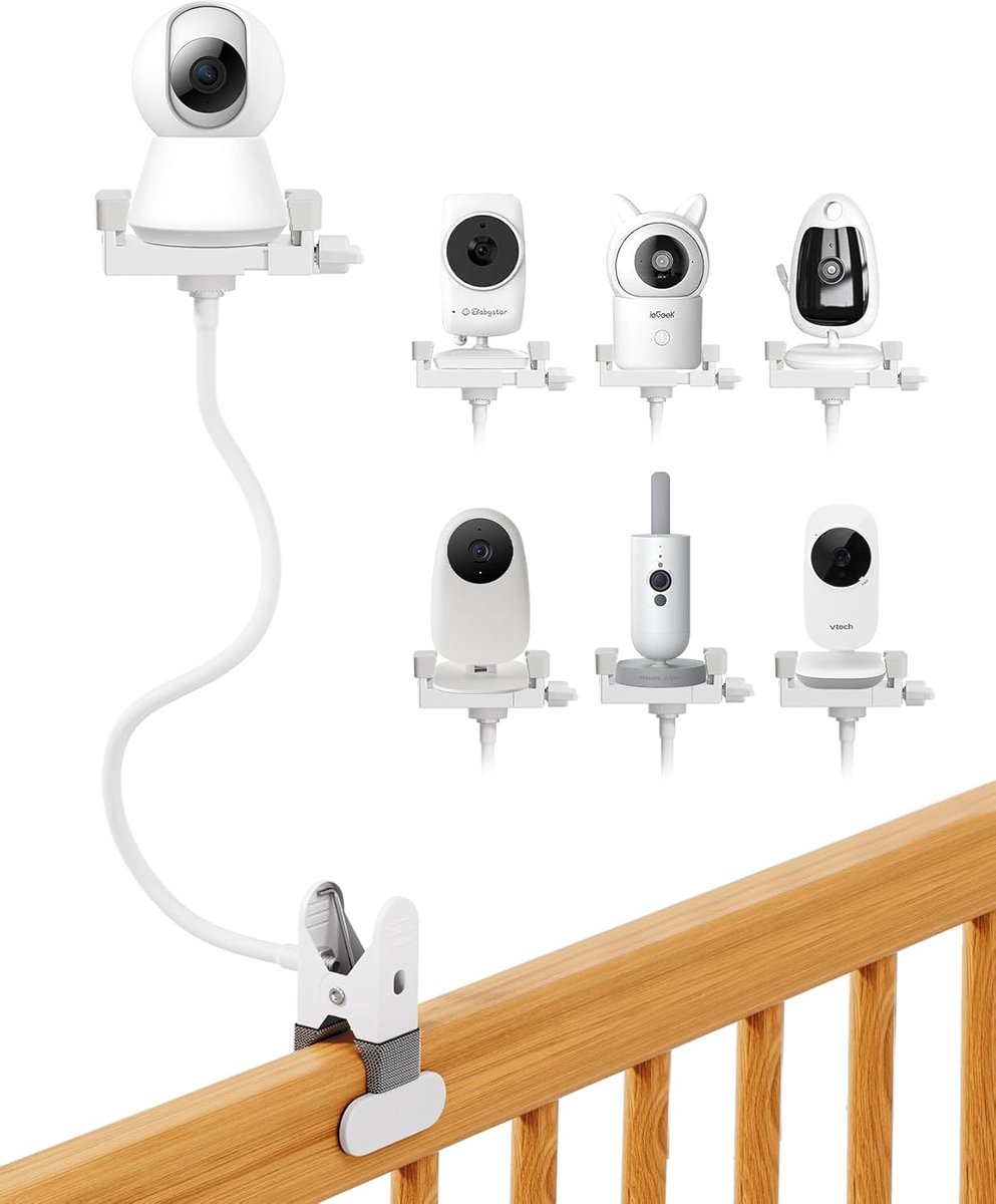 SnelShoppen - Universele houder voor GHB babyfoon, flexibele montagebeugel voor videomonitoren, accessoires voor kinderen, ideaal voor Philips, Vtech,