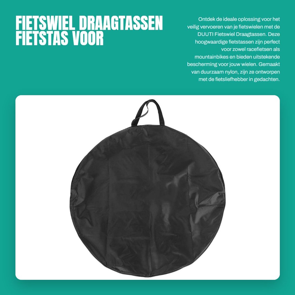 Dailygoods- Fietstas Lichtgewicht - Fietstassen Dubbel - Fietstassen Elektrische Fiets - Fietstassen Waterdicht - Hoogwaardig Nylon - Duurzaam en Milieuvriendelijk - Wielentas