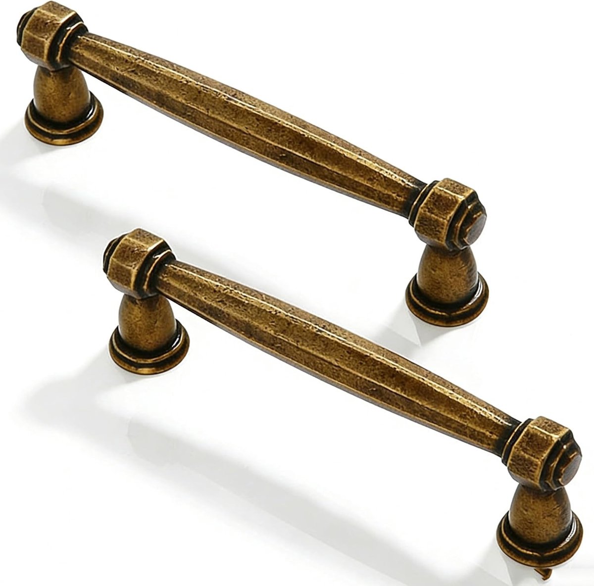6 Stuks Vintage Kastgrepen 96mm Antiek Messing Grepen voor Meubels en Keukenladen
