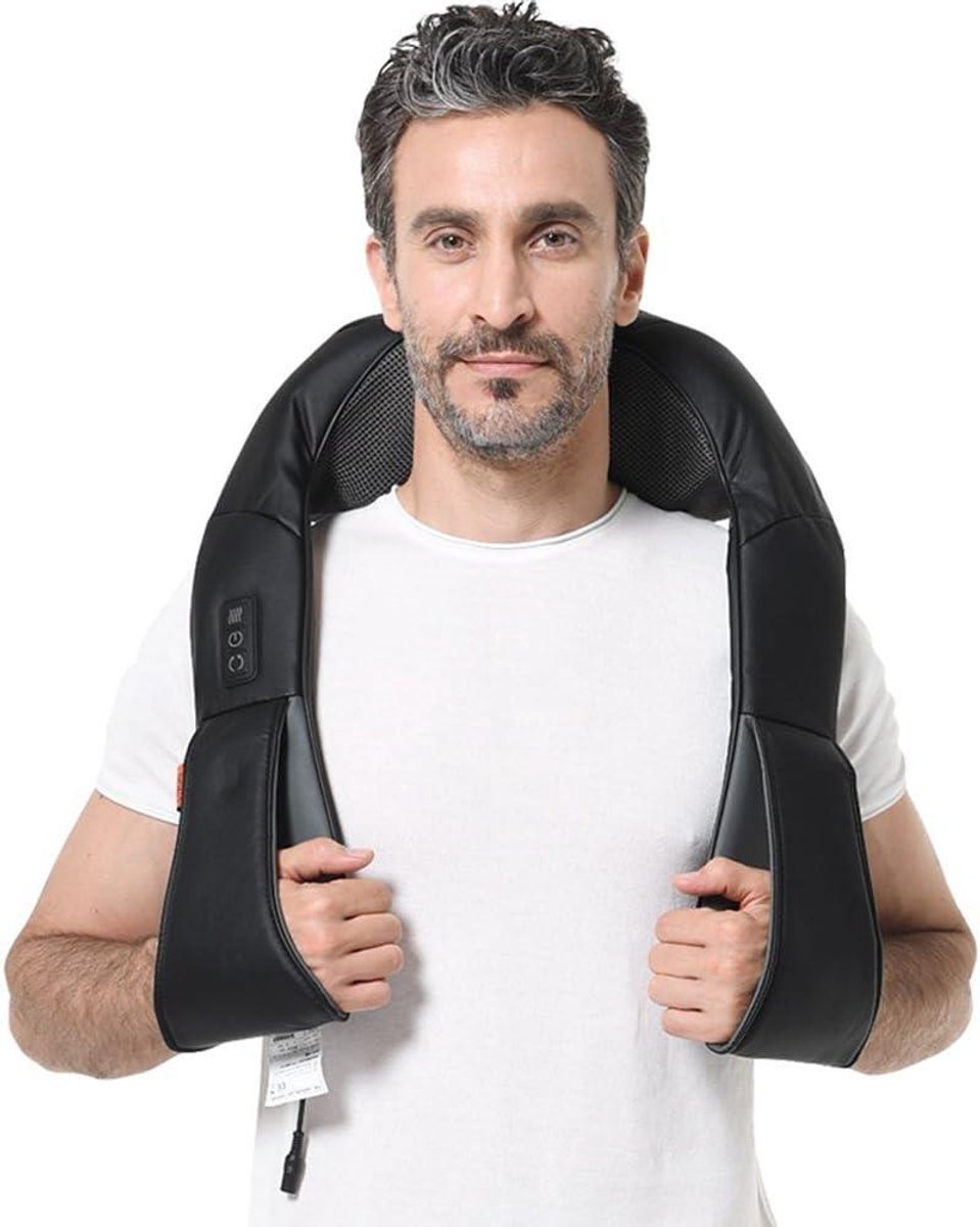 Nek Schouder Massager - Shiatsu Apparaat - Spierontspanning Thuis - Met Warmtefunctie - 40x20x20 cm - Zwart