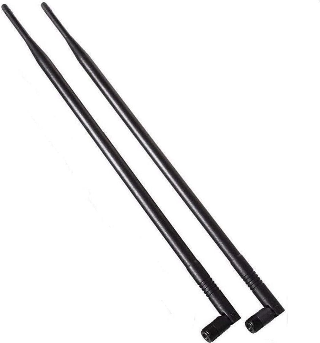 Dual Band WiFi Antenne - Versterker Netwerk - Betere Signaalontvangst - Dubbele Frequentie - 2 stuks 29.5cm - Zwart
