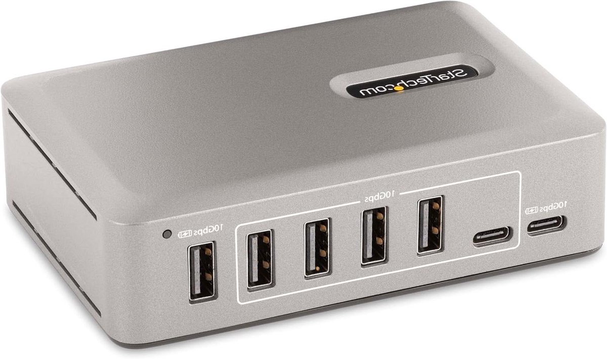 USB C Hub - Poorten Uitbreider - Extra Aansluitingen - 10Gbps Snelheid - 10 Poorten - Zwart
