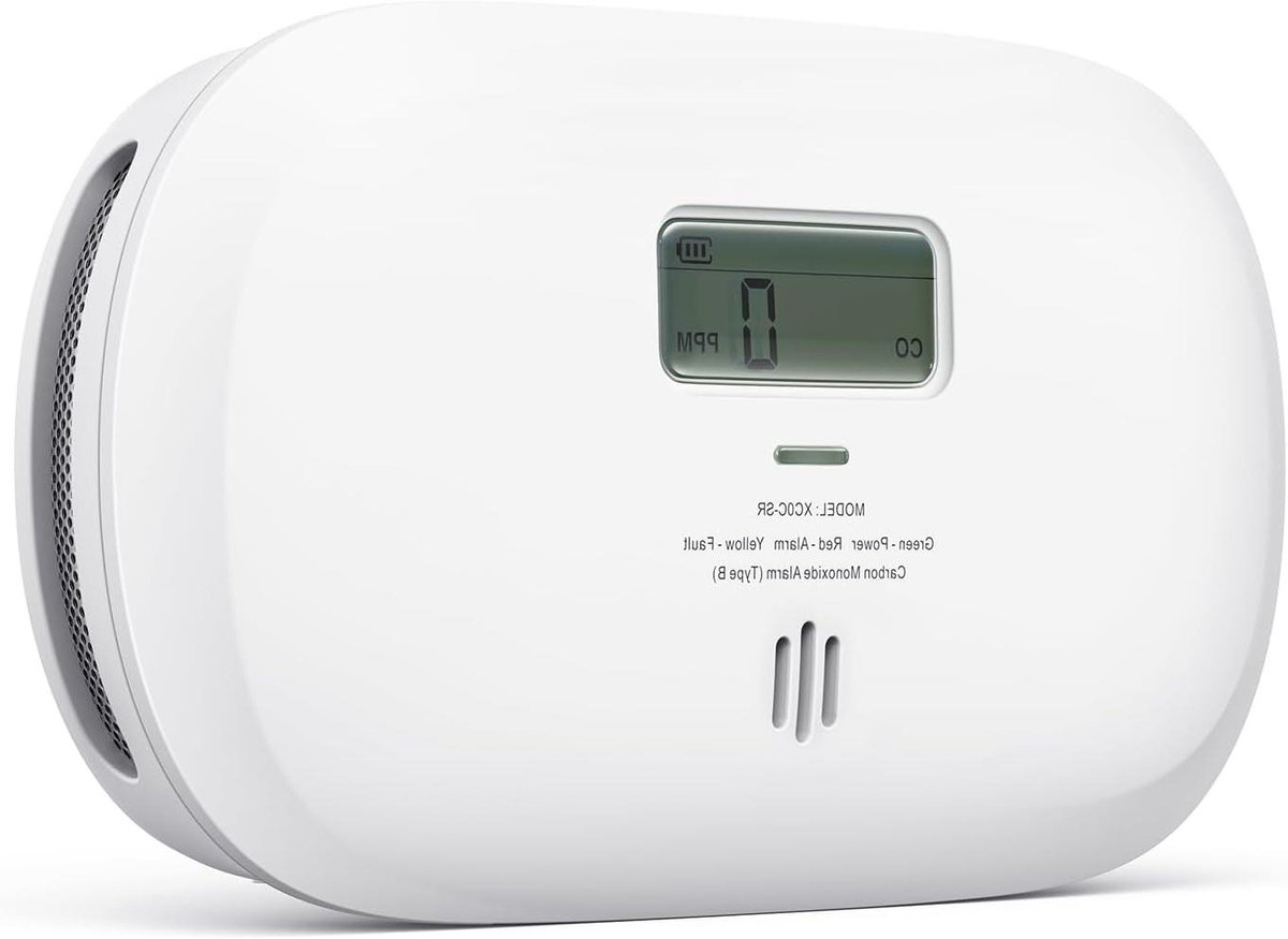Koolmonoxidemelder - CO Melder - Veiligheid Thuis - 10 Jaar Sensor - 142 cm - Wit