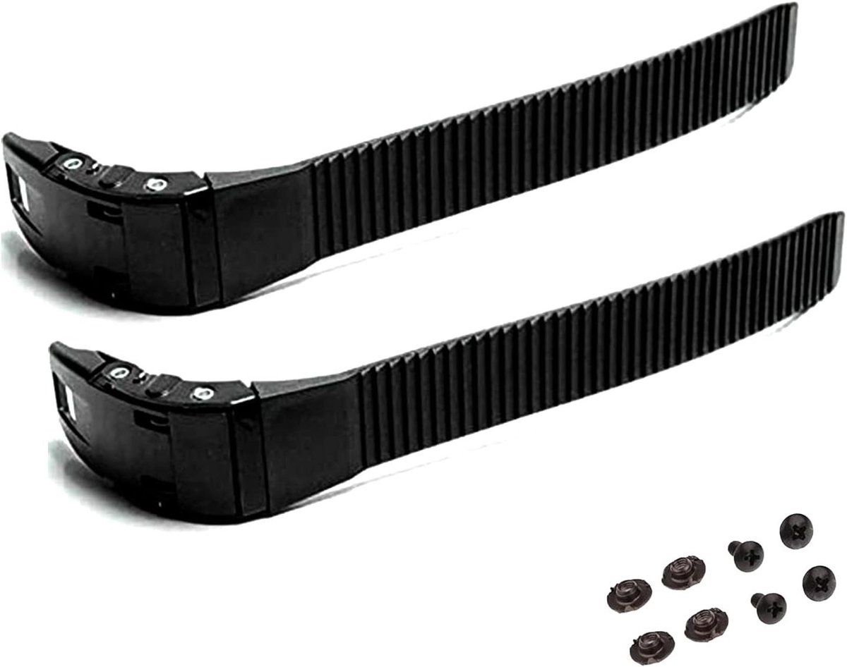 Skate Gespen - Vetersluiting Onderdelen - Outdoor Skaten - Schokbestendig Materiaal - 2 Sets - Zwart