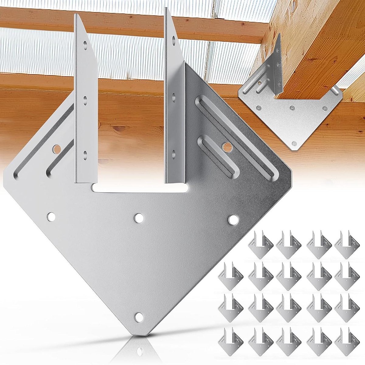 Bevestigingsbeugels - Dakspant Hangers - Bouw Versterken - Versterkte Sleuven - 20 Stuks -