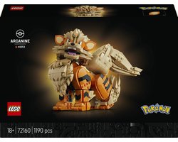 LEGO Pokémon - Arcanine Pokémon Dieren Figuur Bouwpakket voor Volwassenen en Woondecoratie - 72160 Image