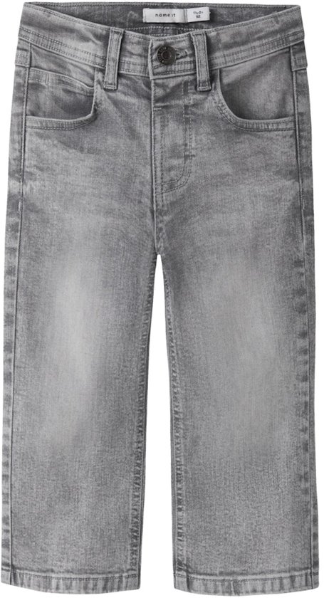 Grijze spijkerbroek voor jongens, recht model, van Name it.