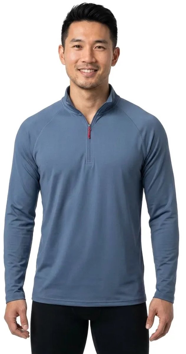 Gill Uv-shirt Met Lange Mouwen En Rits Blauw S Man