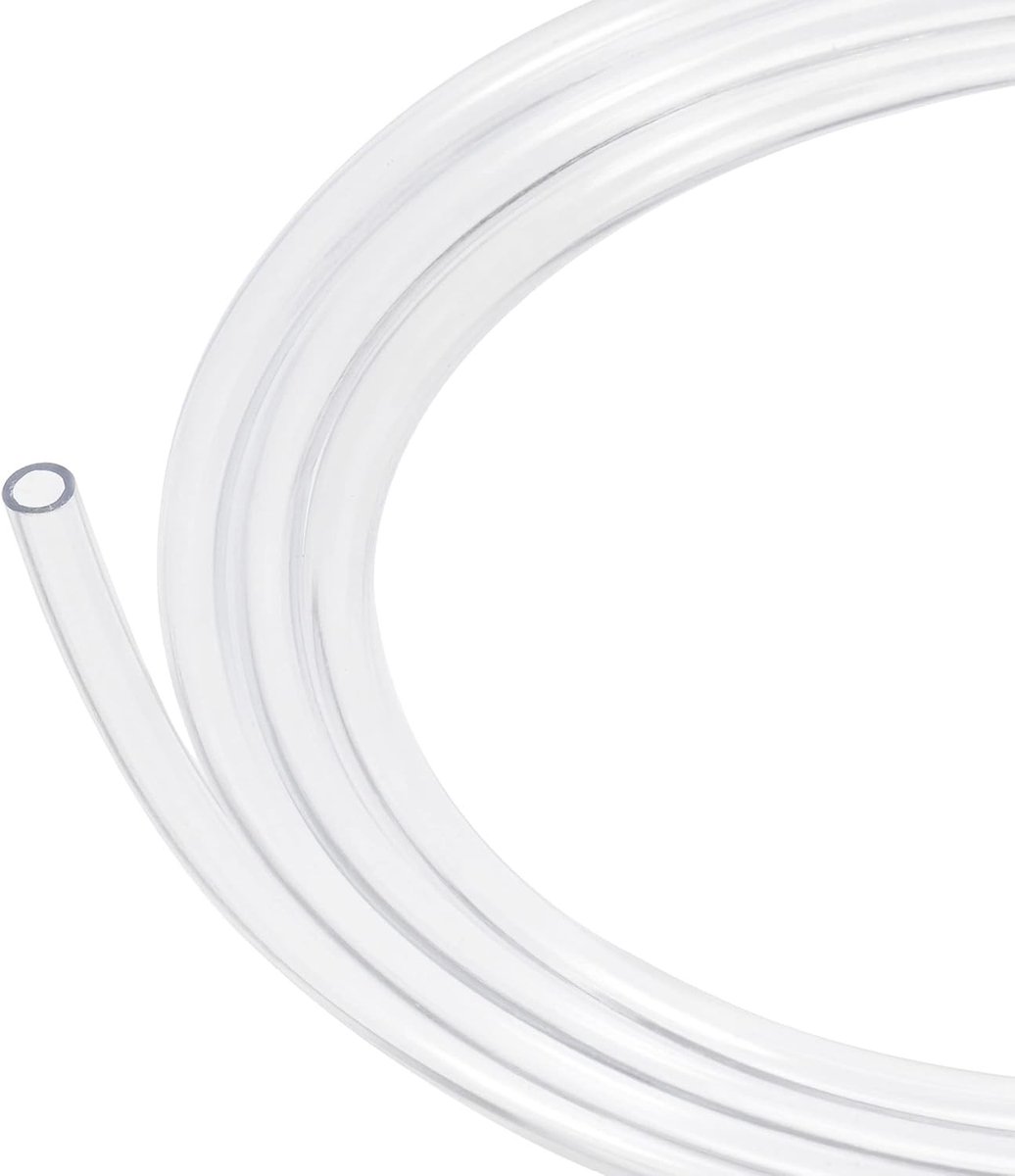 Flexibele PVC slang 5mm ID 6mm OD - 2 meter lange doorzichtige vinyl buis voor water, olie en luchttransport