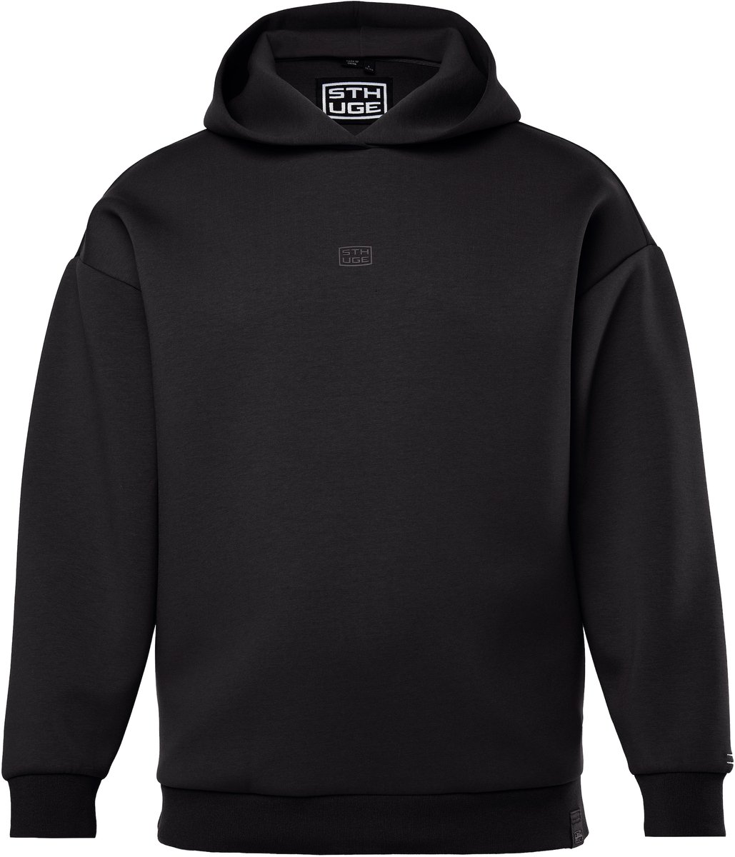 STHUGE - Heren - Hoodie trui met capuchon - Zwart - Maat 8XL